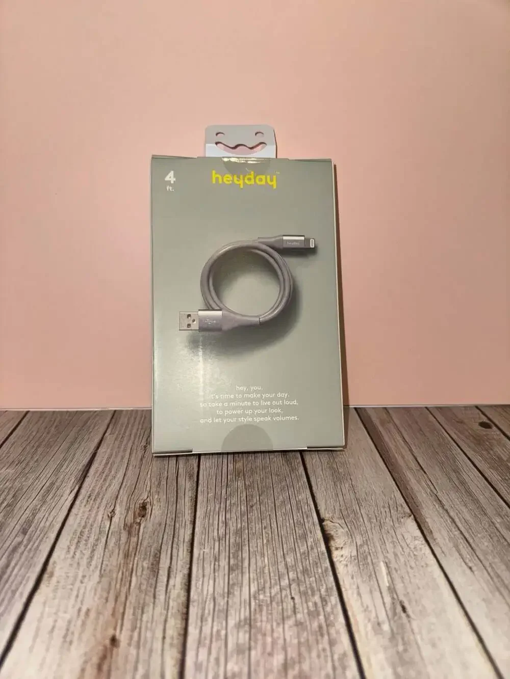 heyday 4ft Lightning to USB-A Charging Cable for iPhone & iPad - Gray